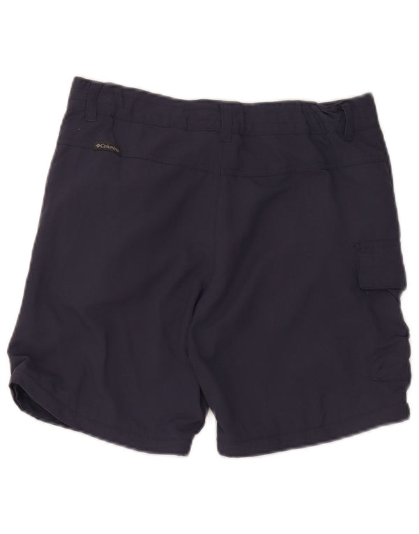 Columbia Mens Omni-Shade Cargo Shorts Grande W32 Azul Marinho Nylon