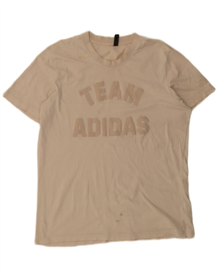 Camiseta Adidas Masculina Graphic Top Grande Bege