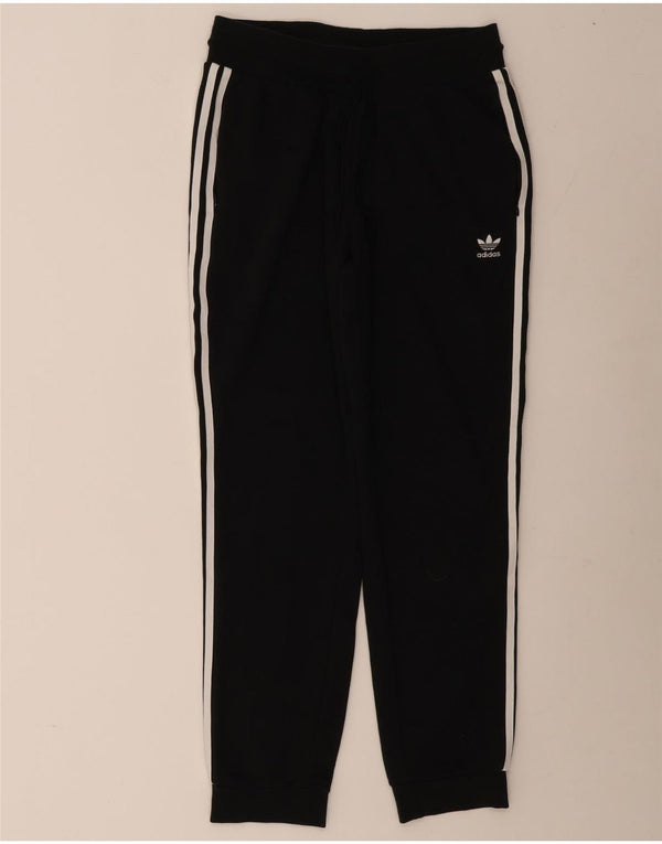 Adidas Womens Tracksuit Calças Joggers UK 16 Grande Algodão Preto