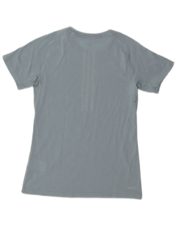 Adidas Mens Climalite T-Shirt Top UK 8/10 Pequeno Azul Poliéster