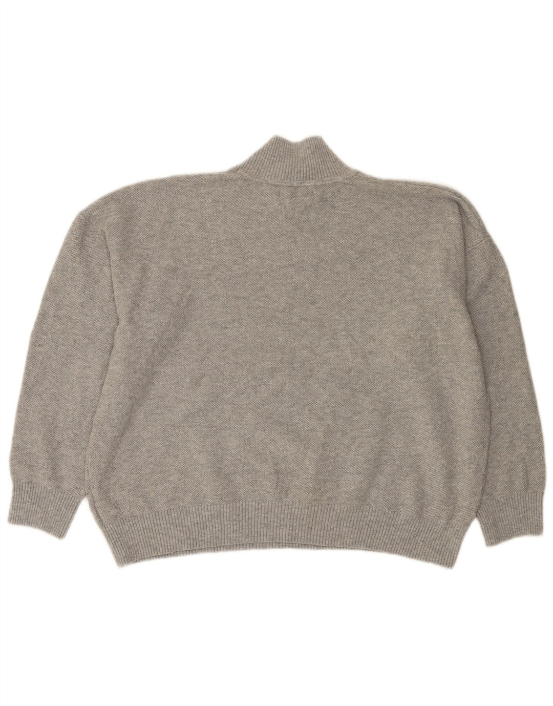 Suéter feminino Marks & Spencer com gola tartaruga Reino Unido 16 grande cinza