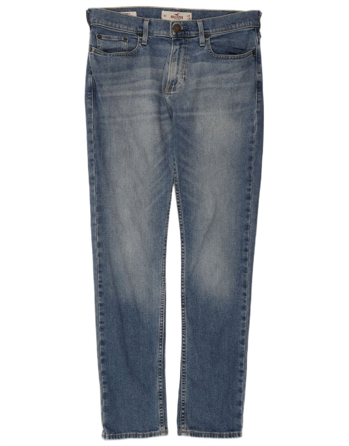 Calça jeans skinny masculina HOLLISTER W31 L32 algodão azul