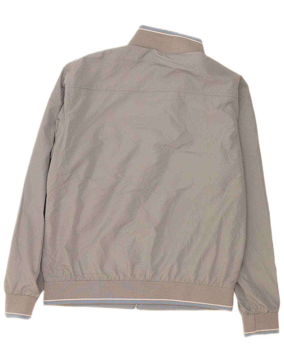 Jaqueta bomber masculina Marks & Spencer Reino Unido 38 poliéster cinza médio