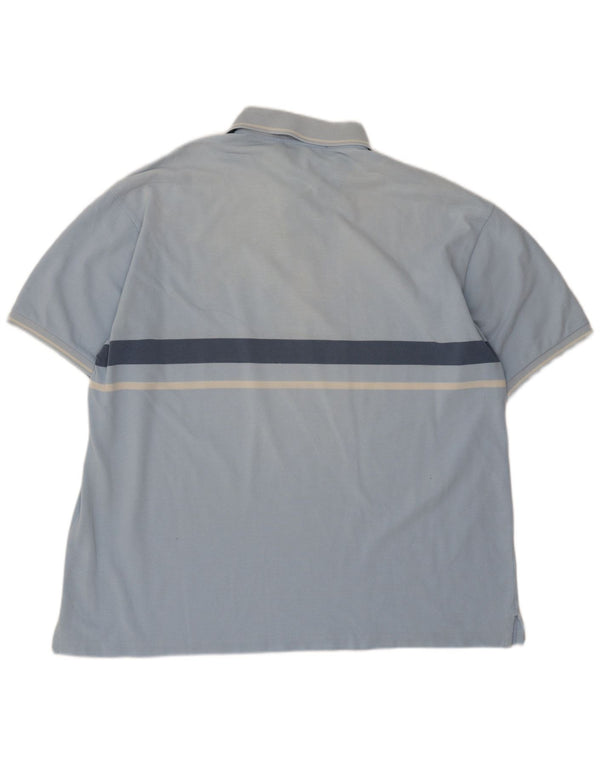 Camisa polo masculina Fred Perry XL algodão listrado azul
