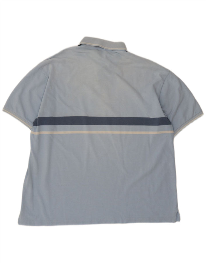 Camisa polo masculina Fred Perry XL algodão listrado azul