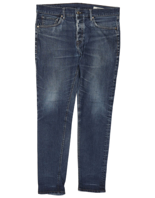 Jeans skinny masculino Marks & Spencer W34 L28 algodão azul