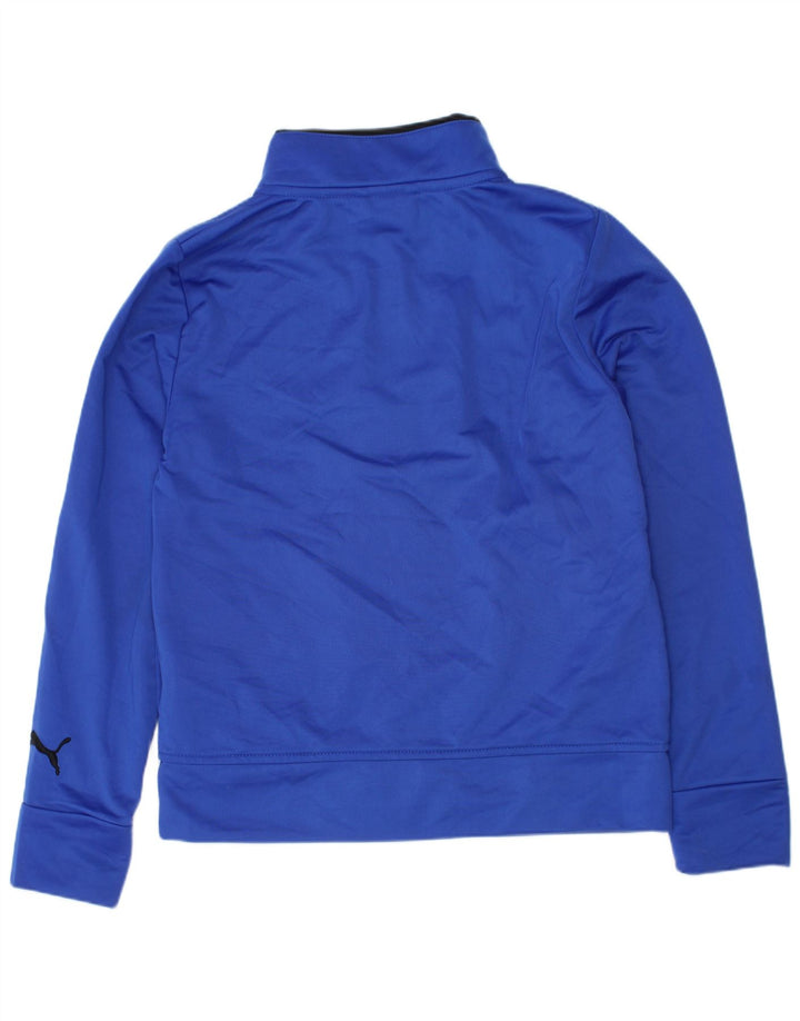 Jaqueta Puma Boys Graphic Tracksuit Top 6-7 Anos Azul Poliéster