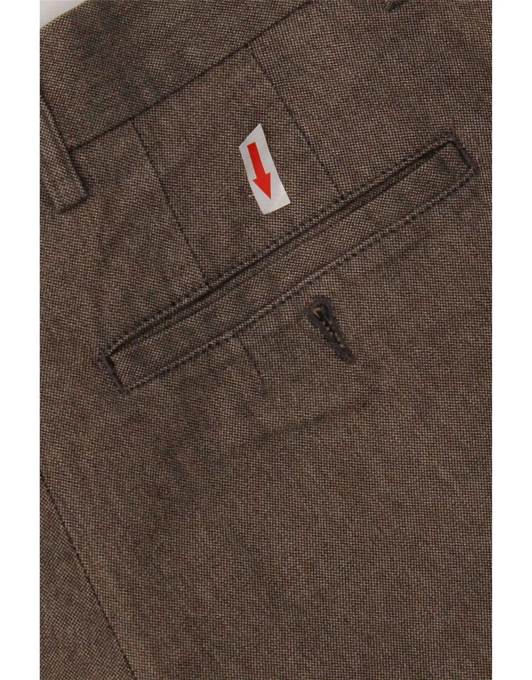 Zara Mens Straight Chino Calças EU 40 Médio W31 L30 Cinza Poliéster