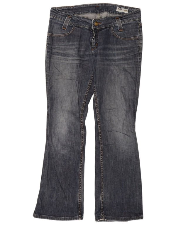 Lee Womens Leola Bootcut Jeans W31 L31 Azul Algodão
