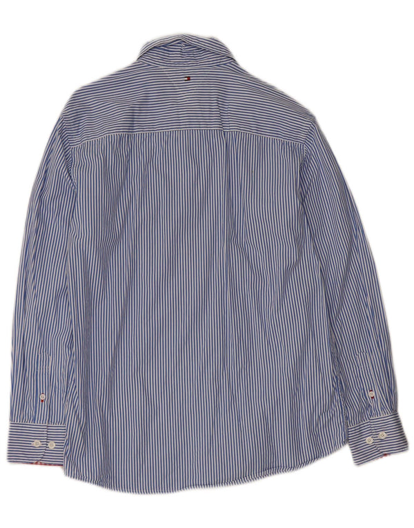 Camisa masculina Tommy Hilfiger 15-16 anos algodão listrado azul