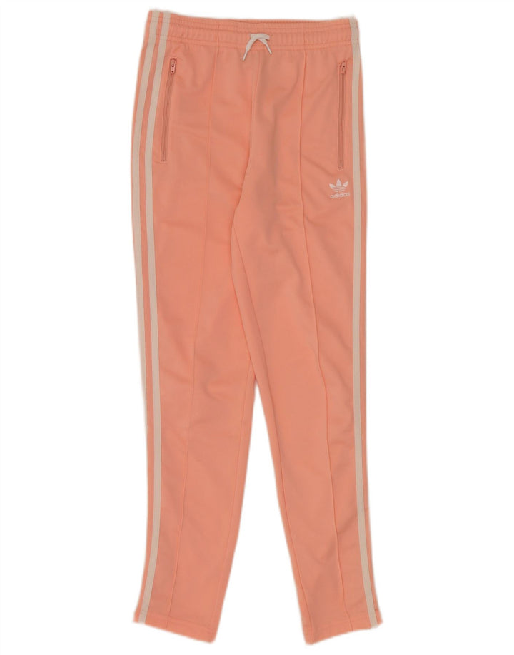 Calças de treino Adidas meninas 11-12 anos poliéster rosa