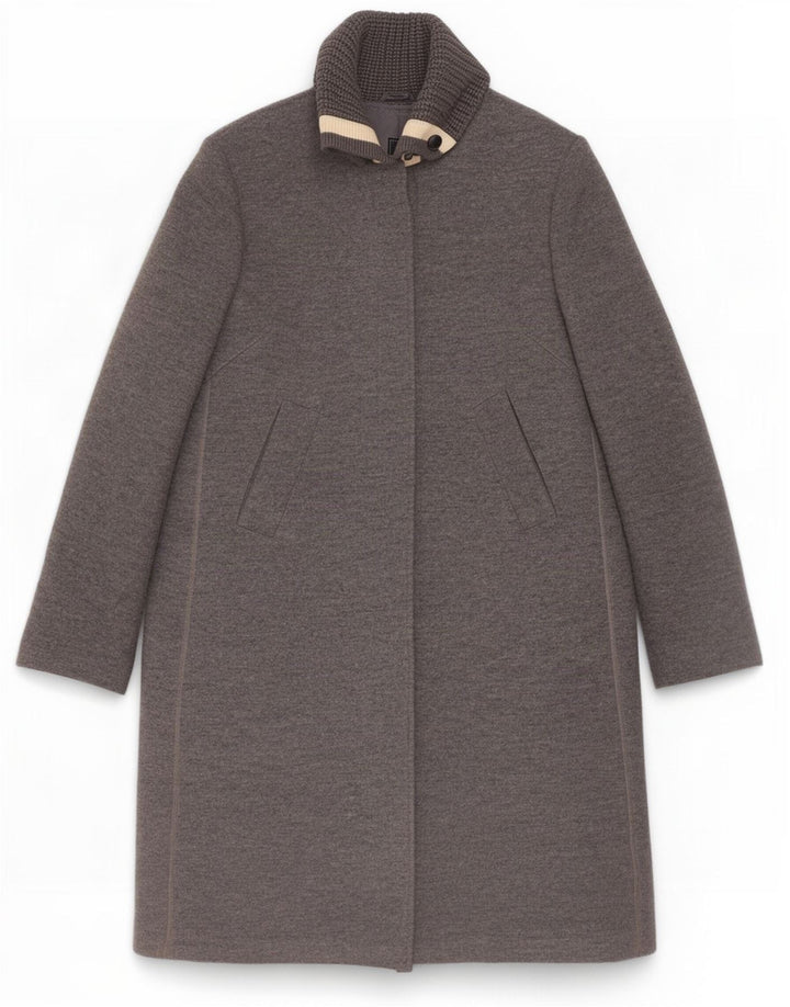 Sobretudo feminino Fay UK 18 XL lã virgem cinza