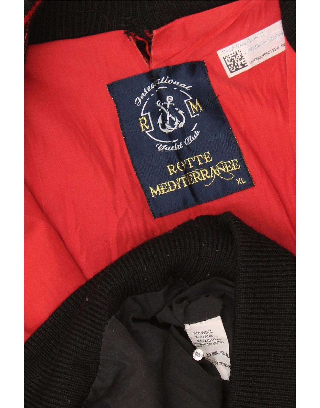 Suéter Cardigan Masculino Vintage XL Lã Preta