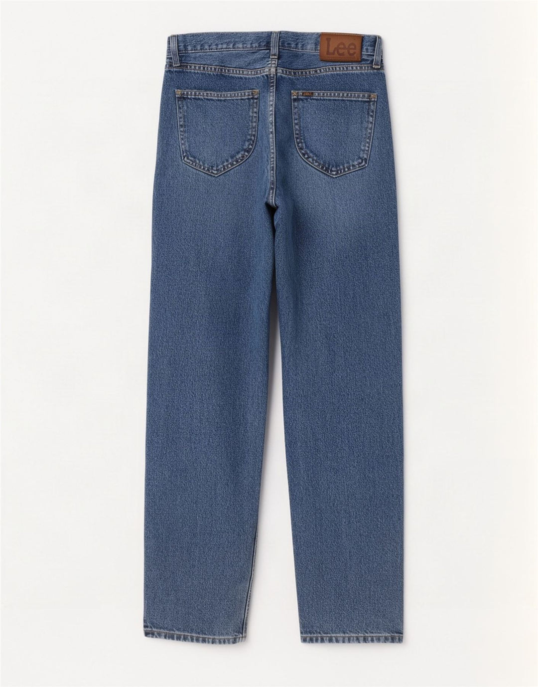Lee Mens Kansas Straight Jeans W32 L32 Azul Algodão