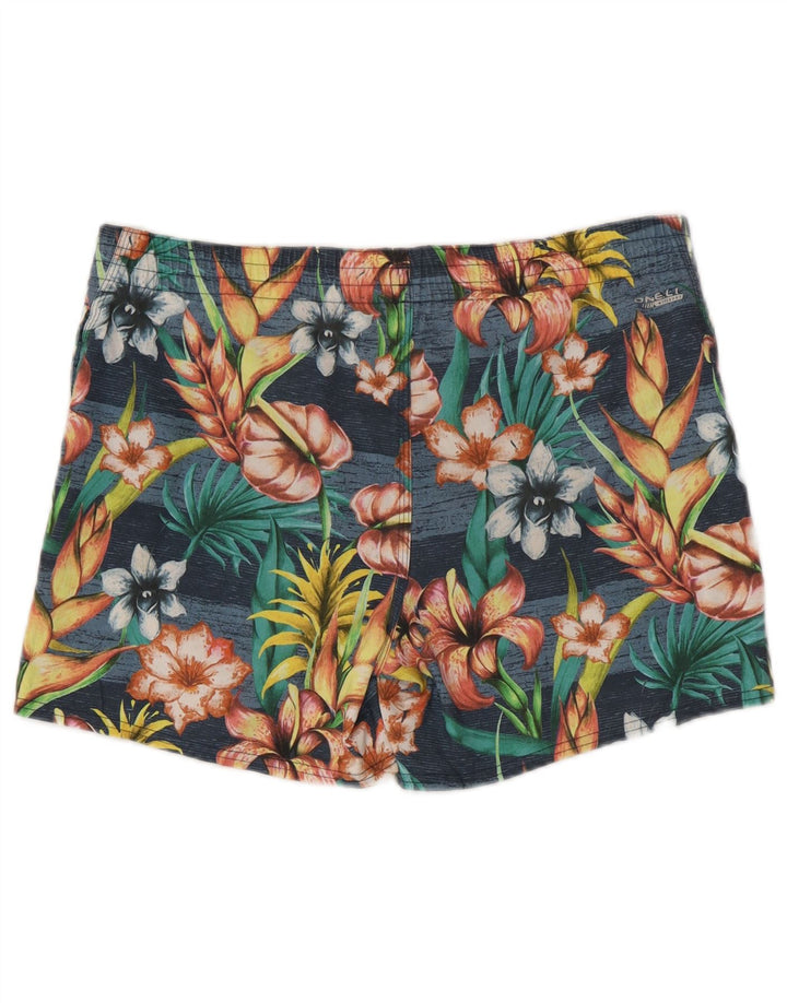 Shorts de natação masculino O'Neill pequeno azul floral poliéster