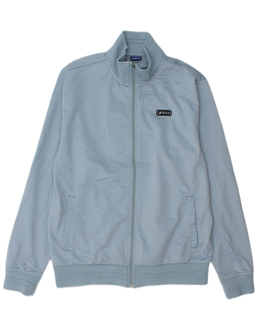 Asics Mens Tracksuit Top Jacket Médio Azul Poliéster