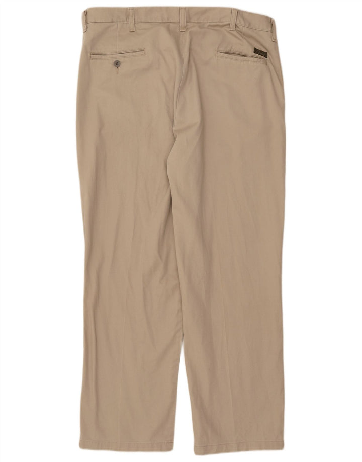 Calça chino reta masculina LEE W38 L30 algodão bege