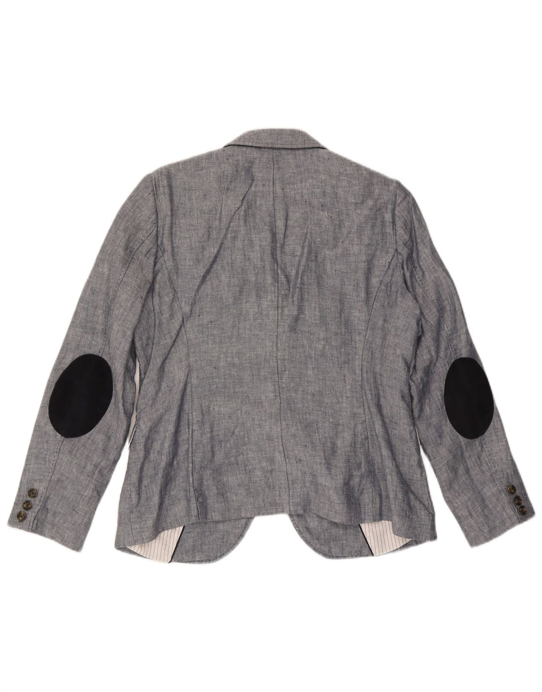 Jaqueta blazer feminina Gant com 2 botões Reino Unido 16 grande linho cinza