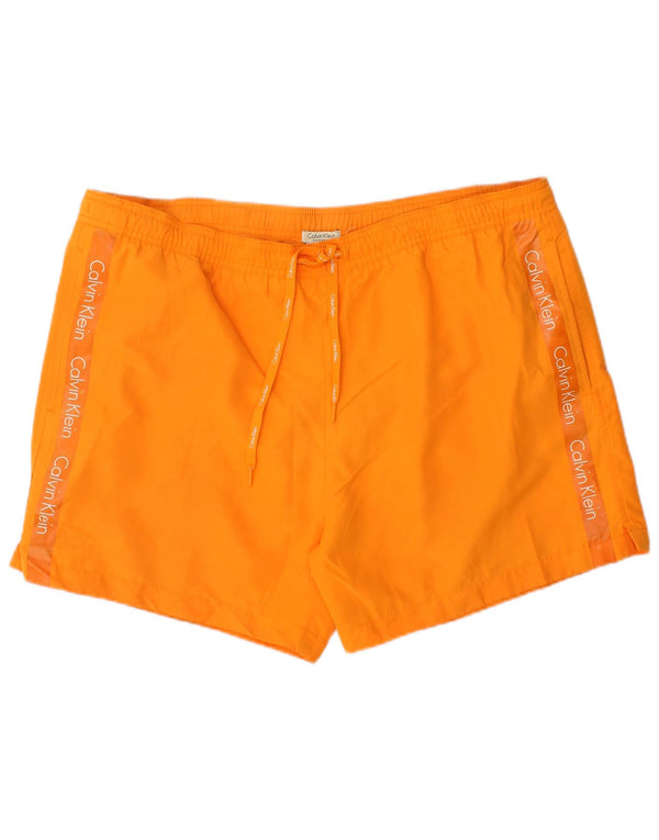 Calções de banho masculinos Calvin Klein Graphic XL laranja poliéster