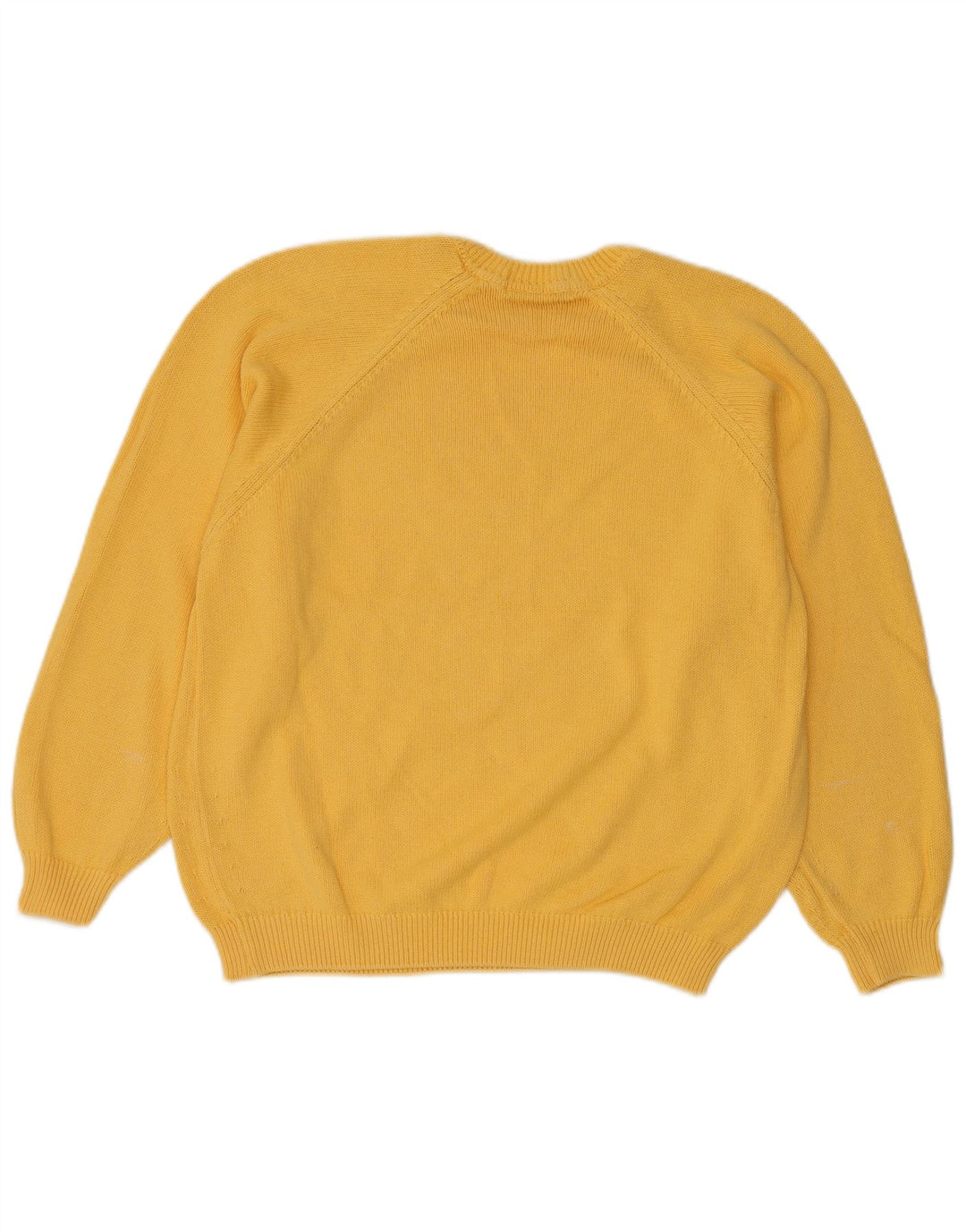 Suéter feminino Marks & Spencer com gola redonda Reino Unido 14 médio amarelo