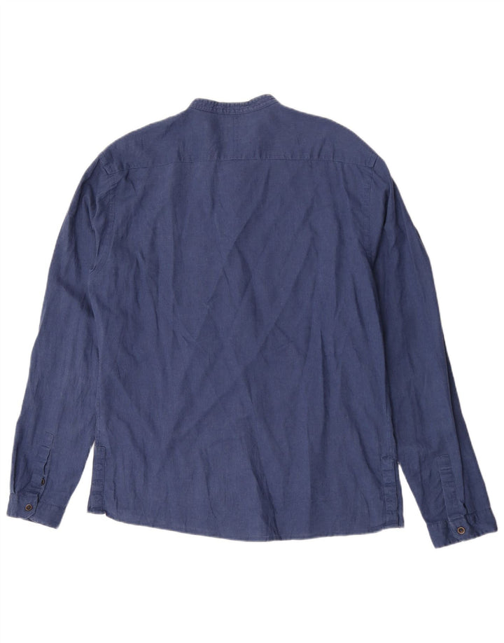 Zara Camisa Slim Fit Masculina XL Azul Marinho