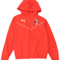 Jaqueta Puma Boys AC Milan com capuz 13-14 anos poliéster vermelho