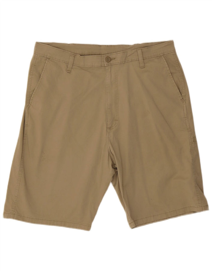 Shorts cargo masculino Wrangler W36 grande algodão bege