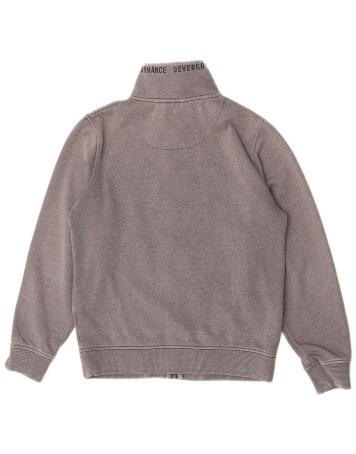 Jaqueta masculina vintage de algodão cinza médio