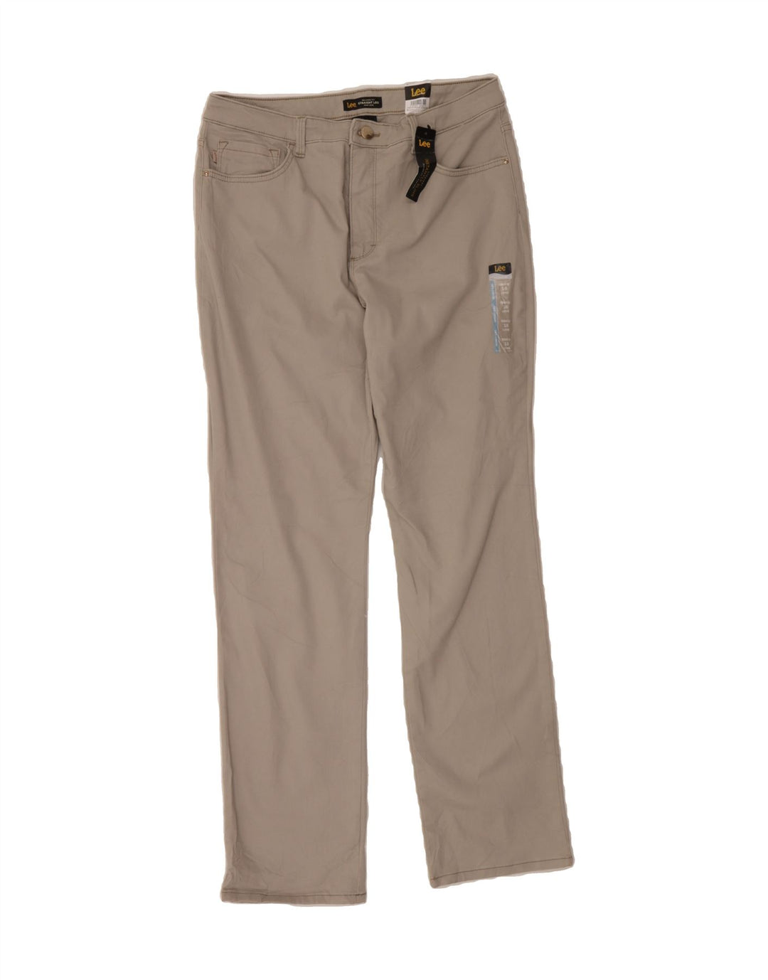 LEE Womens Straight Relaxed Fit Casual Trousers US 16 2XL W34 L33 Grey Vintage Lee and Second-Hand Lee from Messina Hembry 
