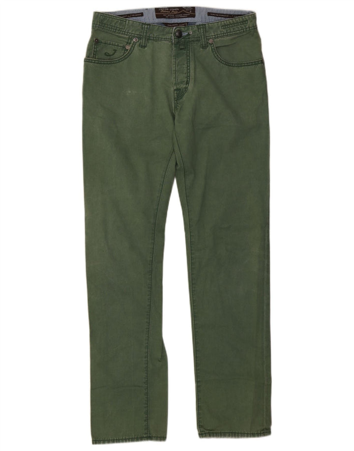 Jacob Cohen Jeans retos masculinos W33 L33 verde