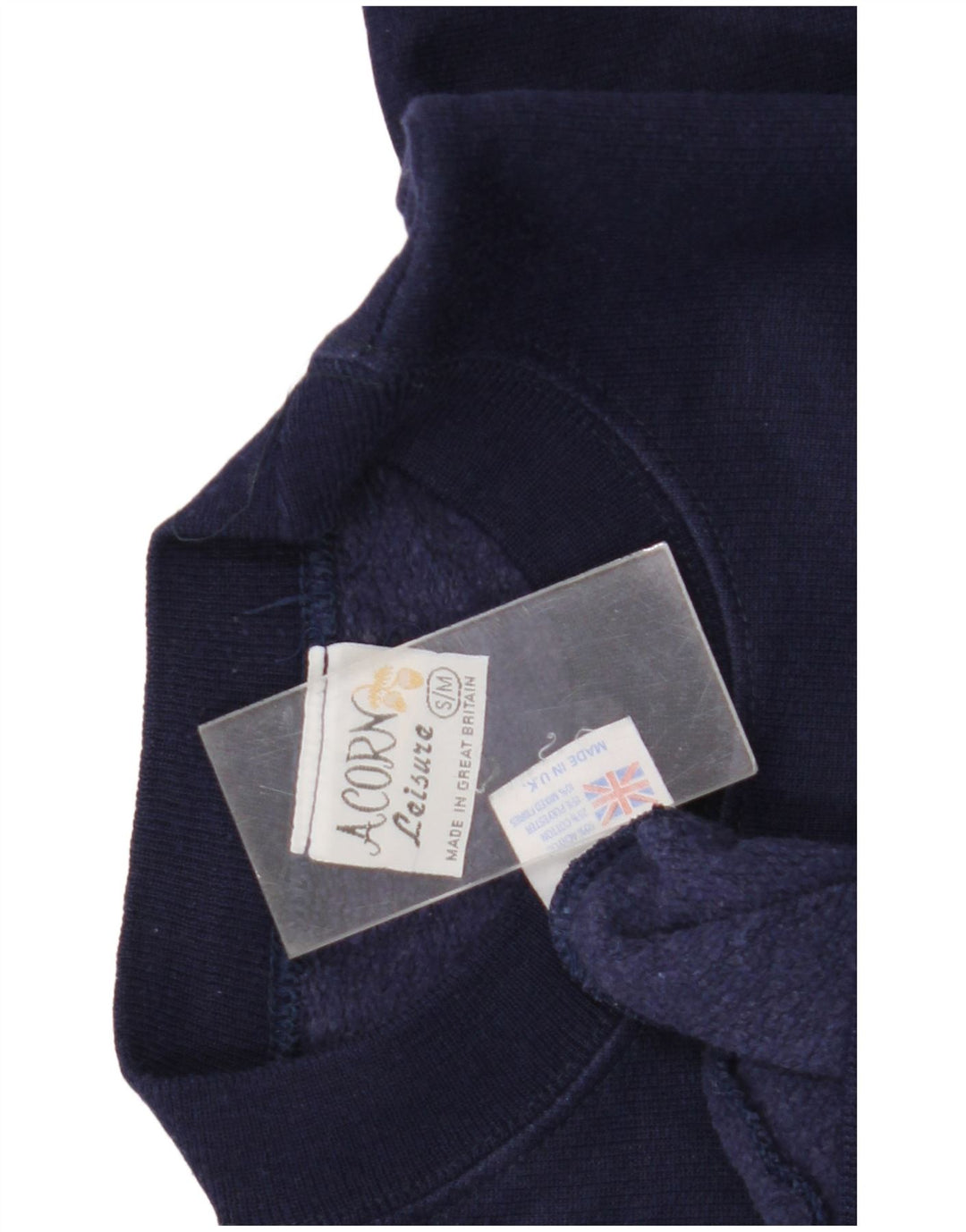 Acorn moletom feminino grande com estampa gráfica UK 10 pequeno azul marinho