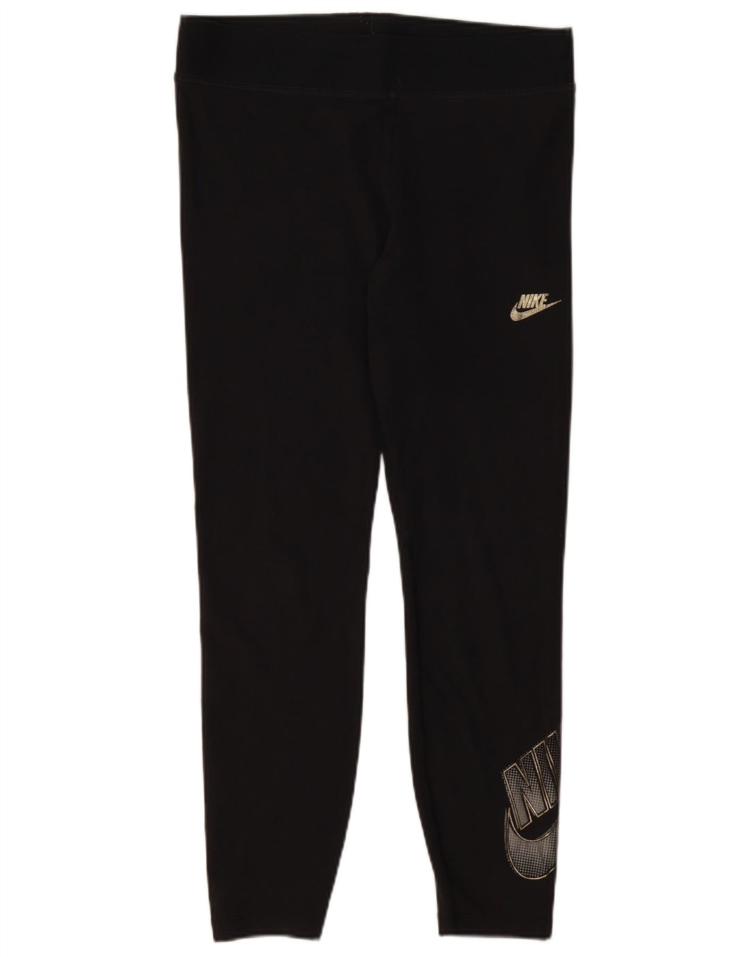 Leggings NIKE feminino gráfico UK 18 XL preto algodão