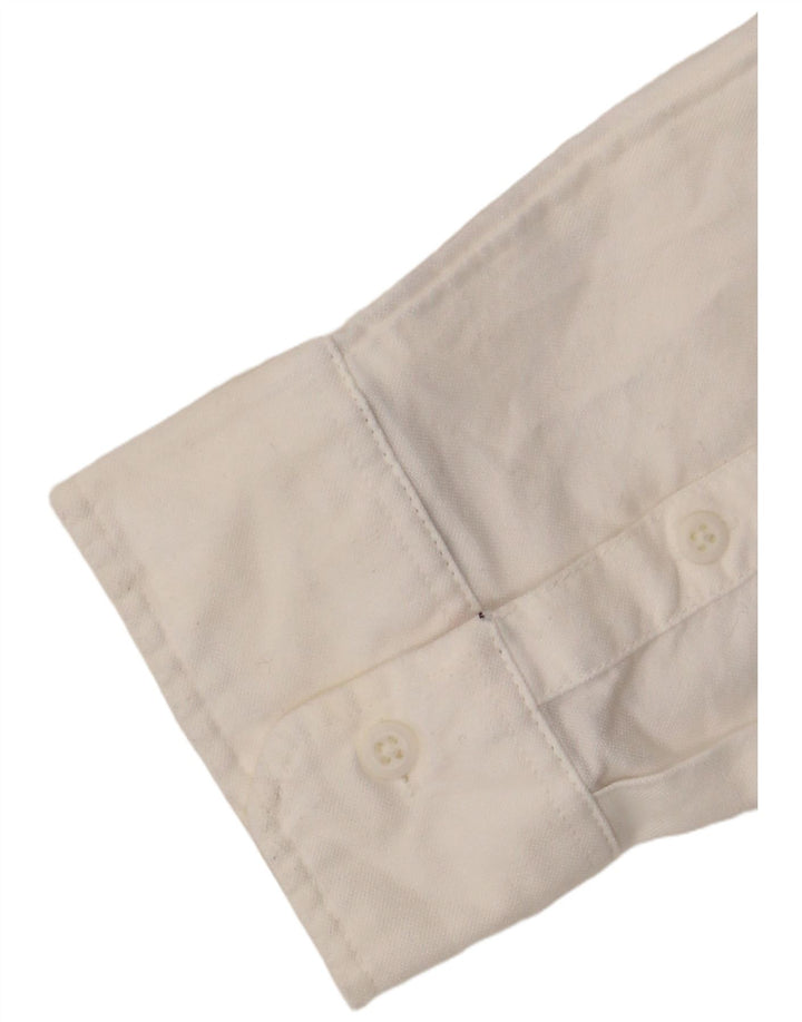 Camisa oversized feminina Tommy Hilfiger Reino Unido 14 médio algodão branco