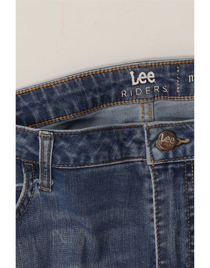 Lee Womens Raiders Mid Rise Capri Jeans W38 L23 Azul