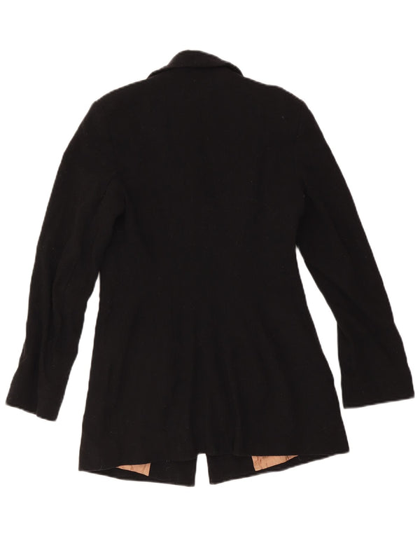 Jaqueta blazer feminina Massimo Dutti com 4 botões UE 38 pequena lã preta