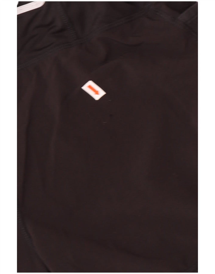 Shorts esportivos femininos ATHLETA UK 12 poliéster preto médio