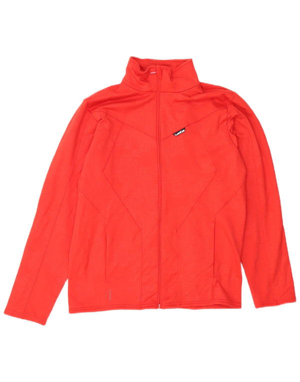 Wed Ze Mens Treino Top Jacket Pequeno Poliéster Vermelho
