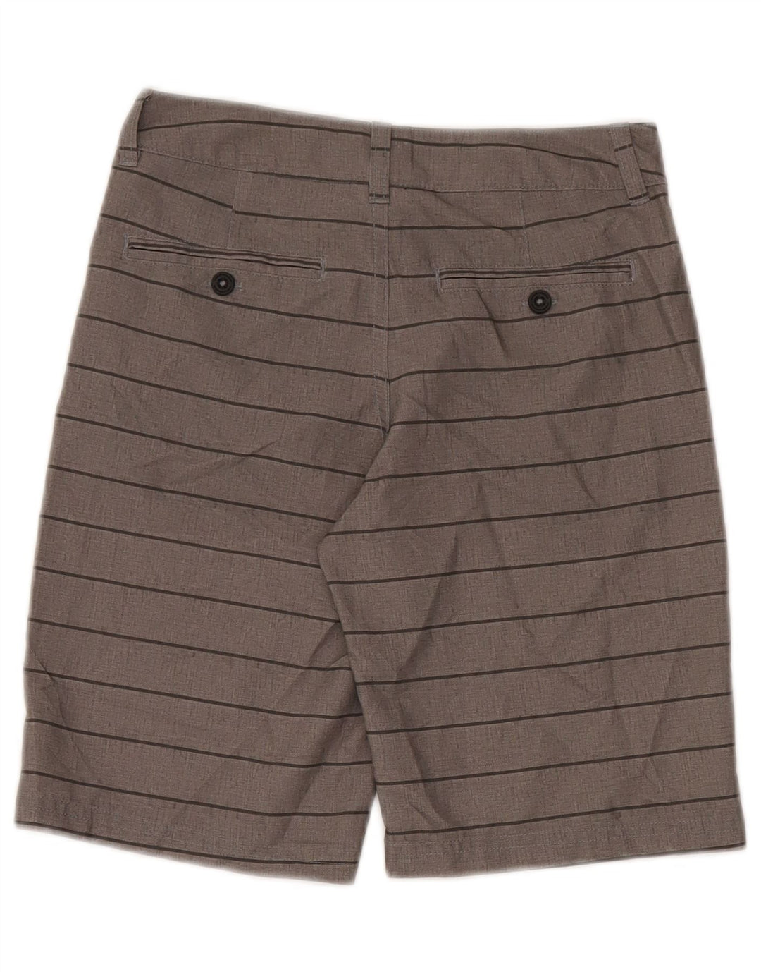 Under Armour Boys Chino Shorts 9-10 anos W25 poliéster listrado cinza