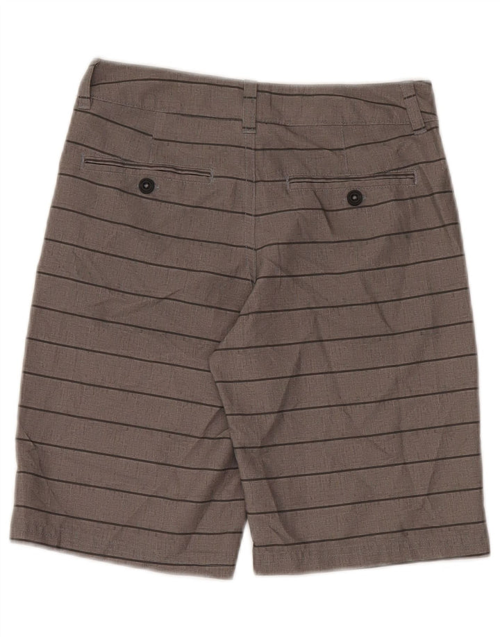 Under Armour Boys Chino Shorts 9-10 anos W25 poliéster listrado cinza