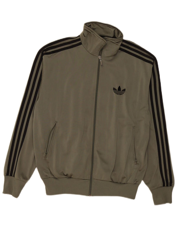 Adidas Mens Treino Top Jaqueta Médio Cáqui Poliéster