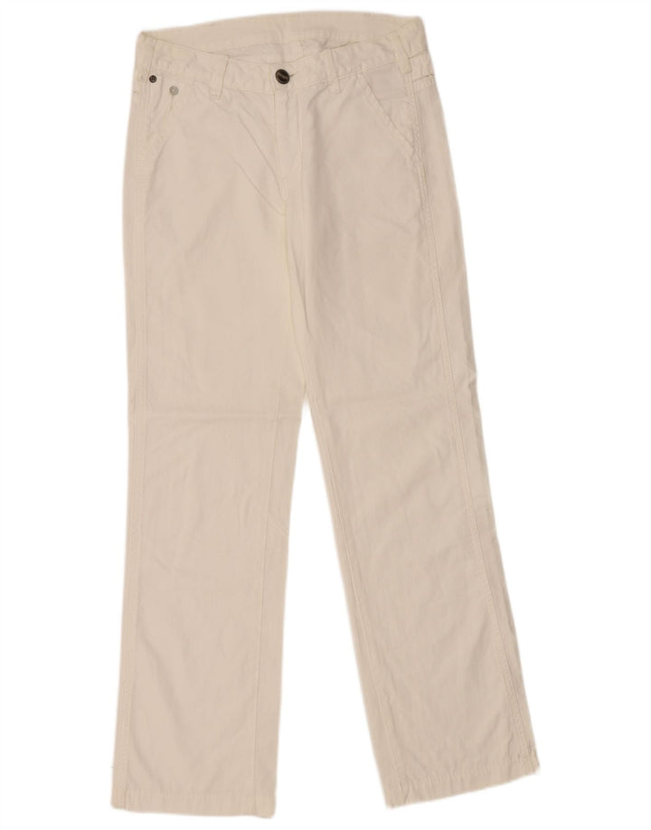 Calça Chino Feminina Sam Straight WRANGLER W27 L30 Algodão Branco