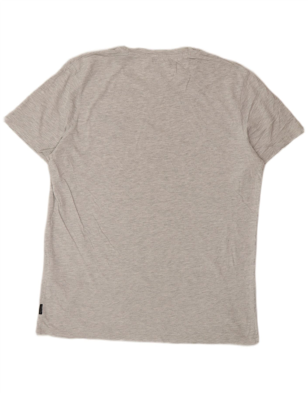 Camiseta masculina Jack & Jones grande algodão manchado cinza