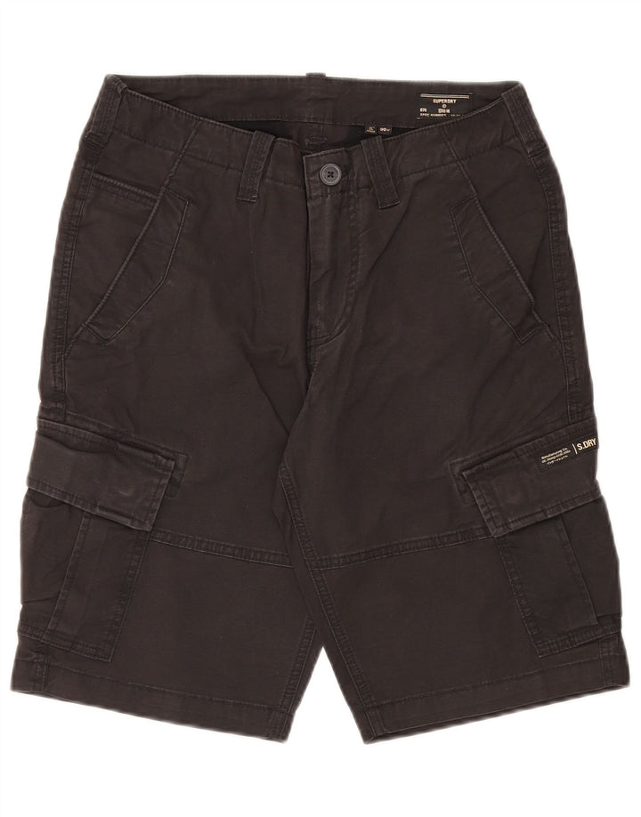 Superdry Mens Cargo Shorts W30 Médio Algodão Preto