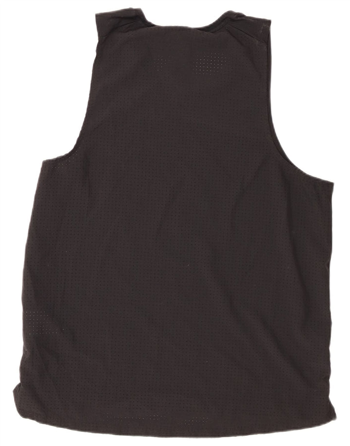 Nike Mens Dri Fit Graphic Vest Top Grande Poliéster Preto