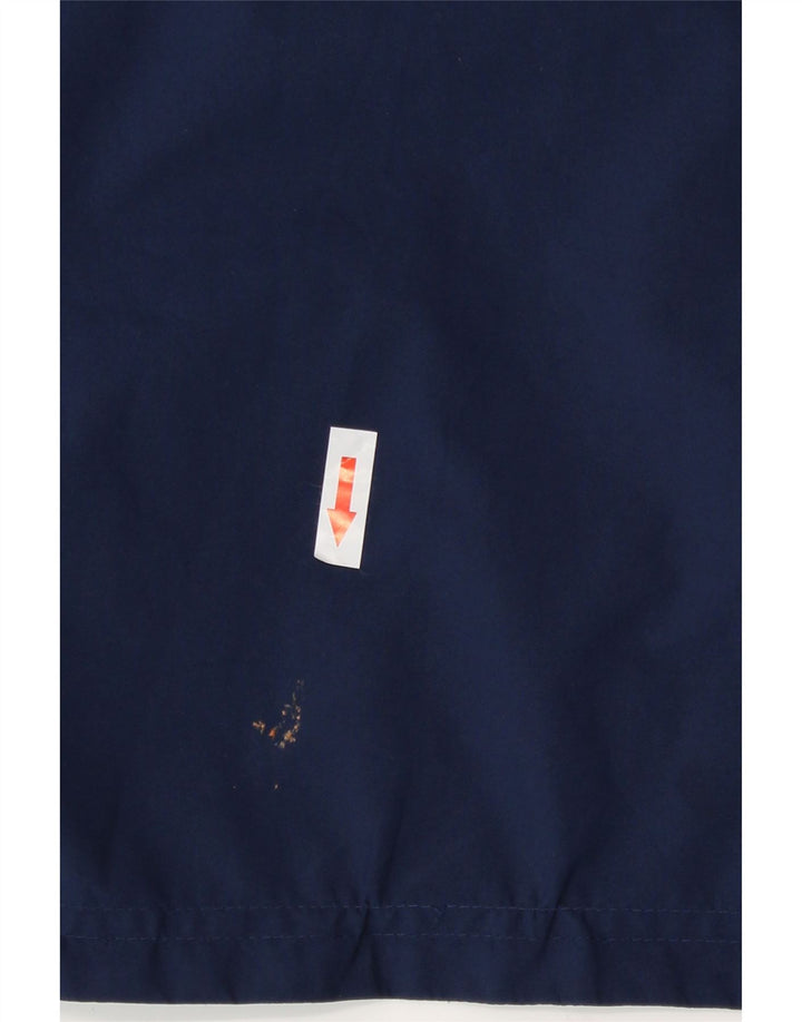 Jaqueta corta-vento com capuz Adidas meninos 11-12 anos azul marinho poliéster