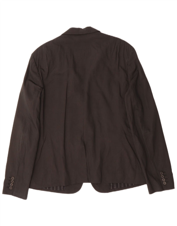 Jaqueta blazer masculina All Saints com 1 botão Reino Unido 40 grande preta