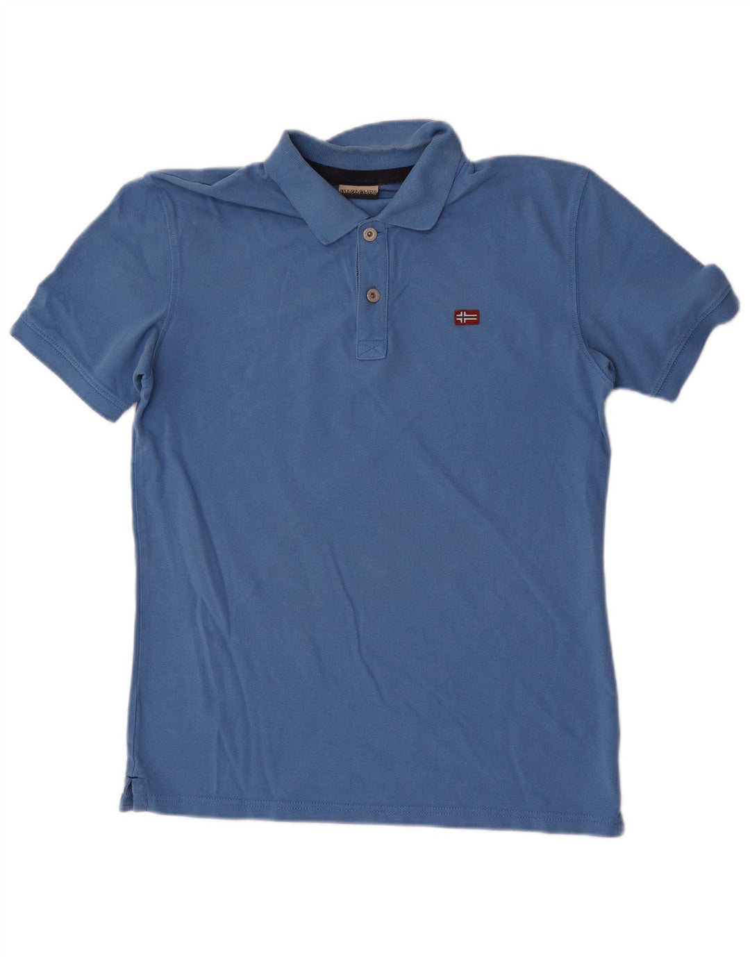 Camisa polo masculina Napapijri azul médio