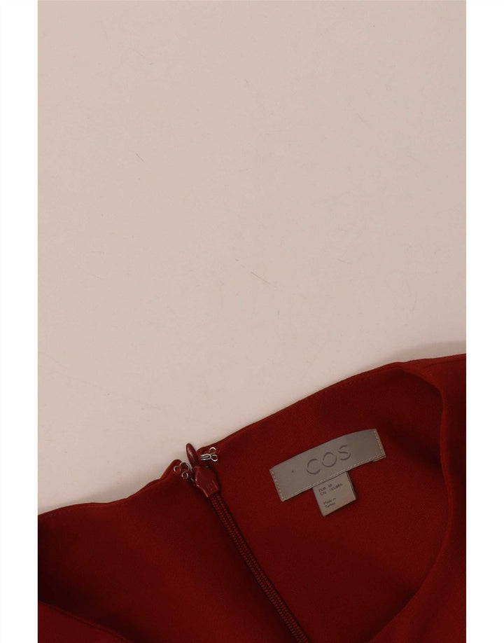 Cos feminino manga 3/4 vestido shift EU 38 médio vermelho