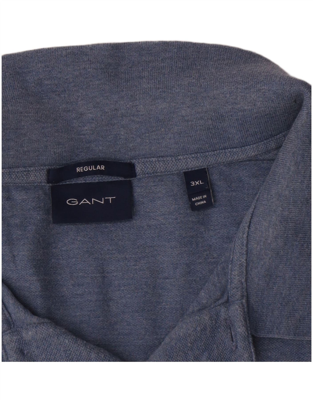 Camisa polo masculina regular Gant 3XL algodão azul