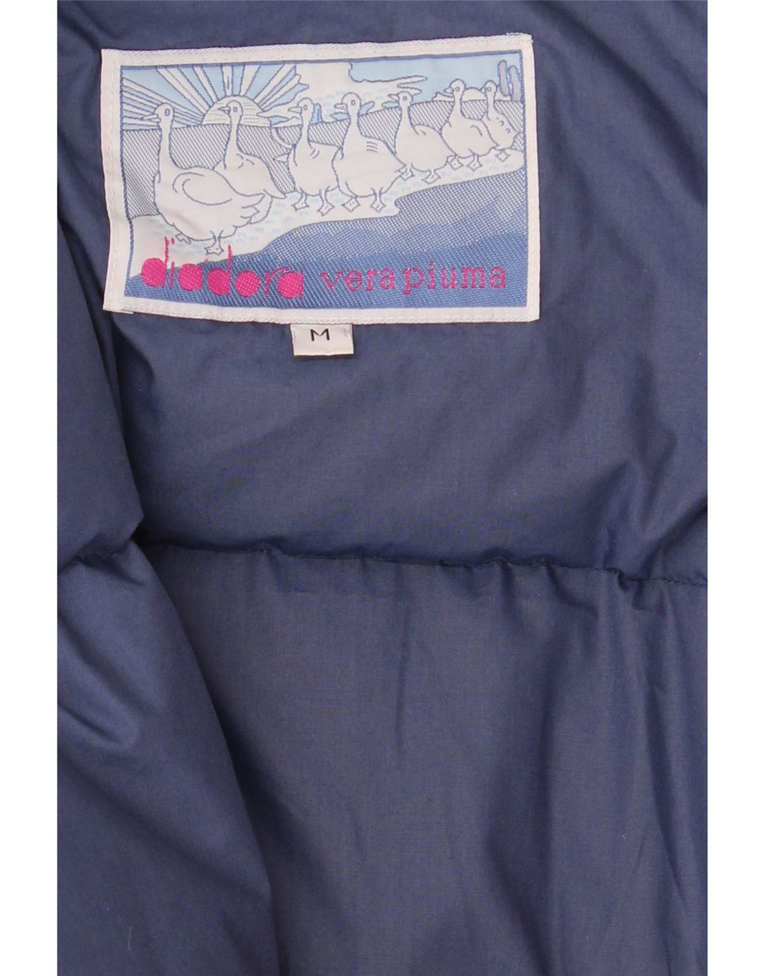 Jaqueta acolchoada masculina Diadora UK 38 azul marinho médio